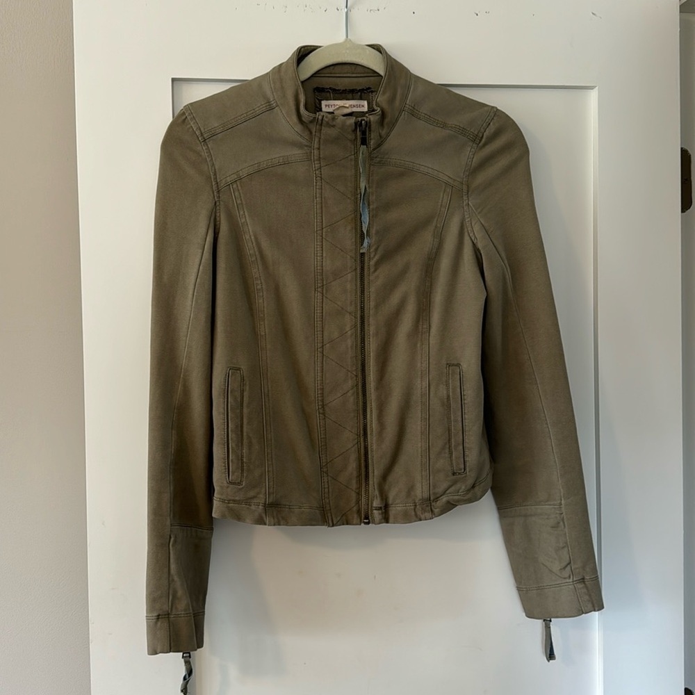 Peyton Jenson size small light olive colored jacket